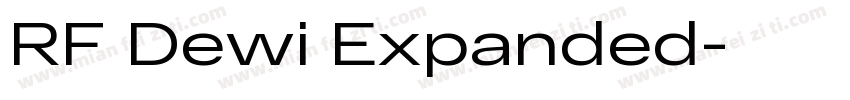 RF Dewi Expanded字体转换